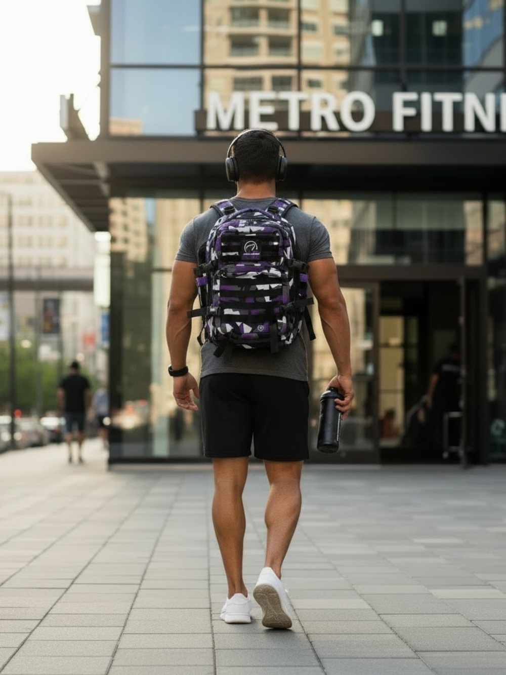 Wolfpak Purple Camo Gym Backpack - authentic